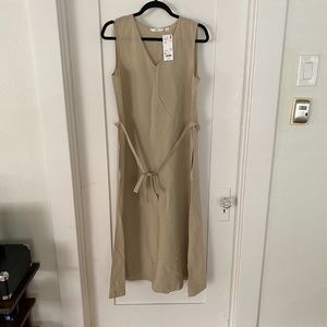 Beige Uniqlo Liden Midi-dress